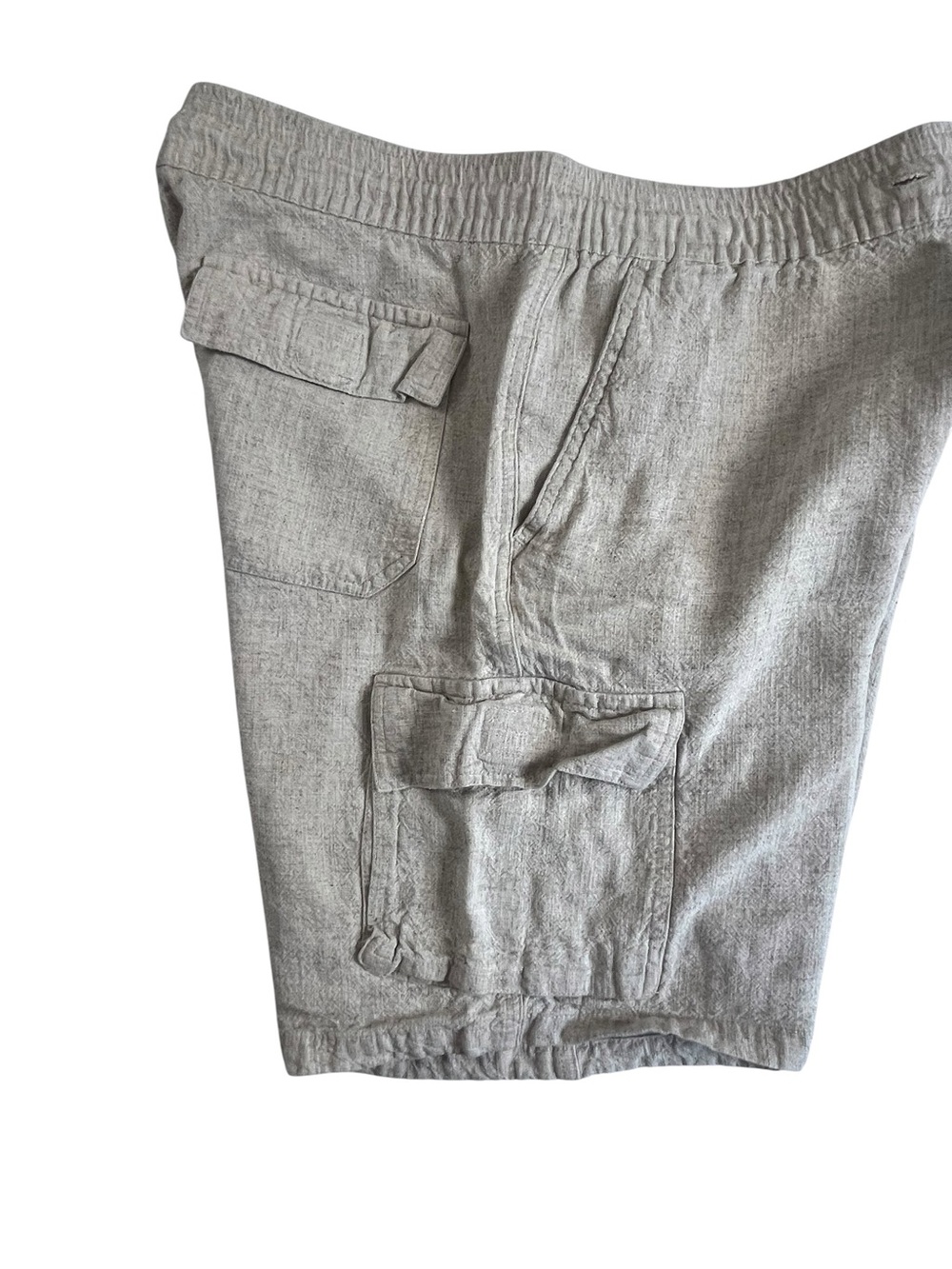 Kenneth Cole Women Cream Cargo Shorts Lightweight Cotton size M - Picture 8 of 9